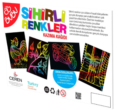 Sihirli Renkler Kazıma Kağıdı resmi